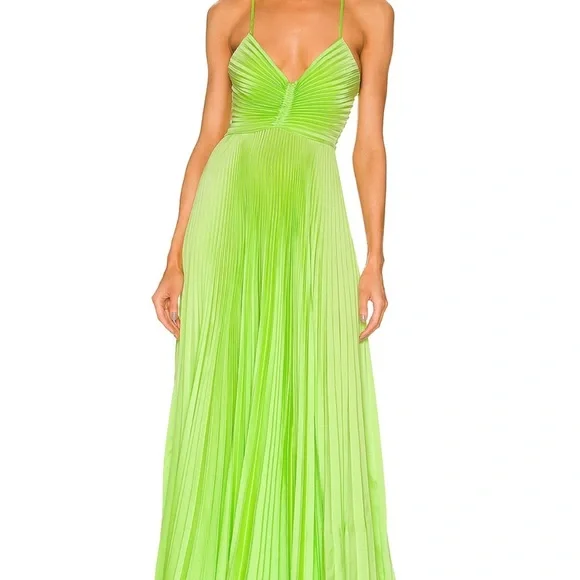 A.L.C. | Dresses | Alc Satin Pleated Aries Dress | Poshmark